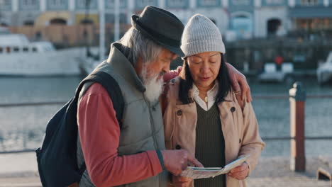 Love,-travel-and-old-couple-reading-a-map