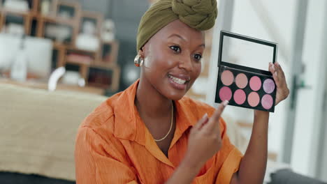 Beauty,-makeup-and-influencer-with-black-woman