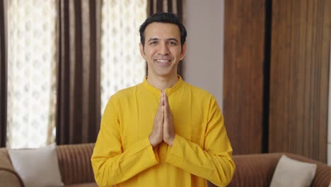 Religious-Indian-man-greeting-and-doing-Namaste