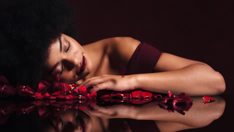 Sexy,-sensual-and-black-woman-in-sleeping
