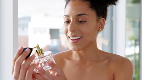 Perfume,-smell-and-scent-with-a-black-woman
