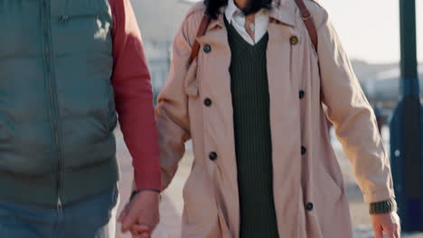 Senior-asian-couple,-holding-hands