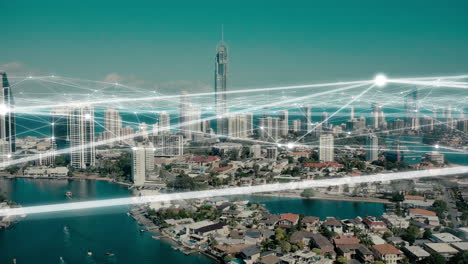 Digital,-Stadt-Und-Netzwerk-In-IoT-Drohne