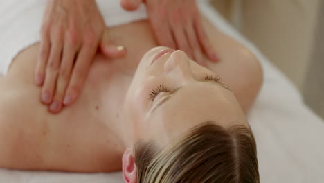 Spa,-chest-massage-and-woman-relax-for-health