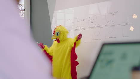 Chicken-costume-presentation