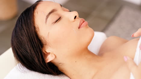 Acupuncture,-face-and-therapy-with-woman-at-spa