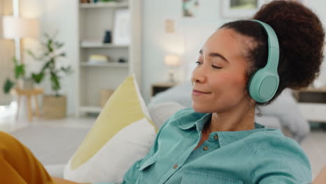 Relax,-music-and-black-woman-with-headphones