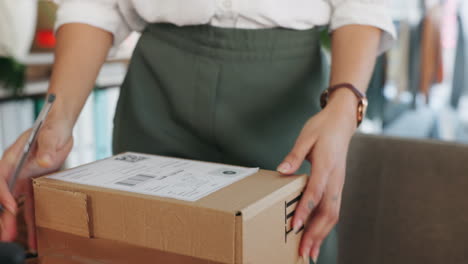 Ecommerce,-inventory-and-woman-packing-order