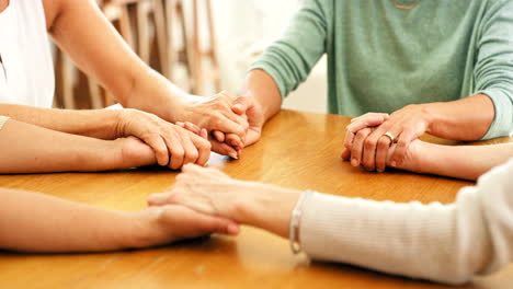Family-hands,-faith-and-Christian-prayer-group