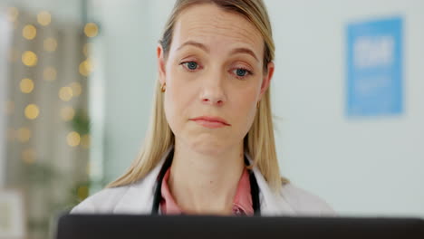Doctor,-computer-and-surprise-face-from-results