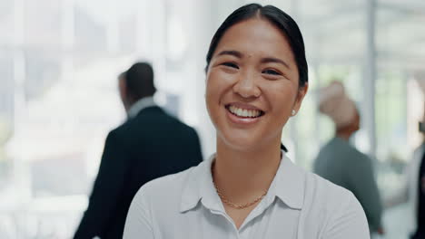 Business,-face-and-asian-woman-in-office