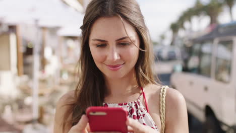 Woman,-phone-and-scrolling-online-while-using-5g
