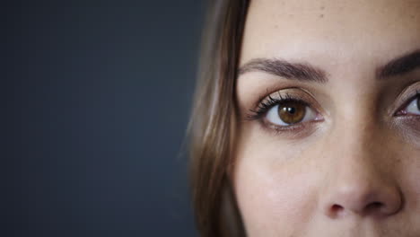 Face,-eyes-and-macro-of-a-woman-with-vision