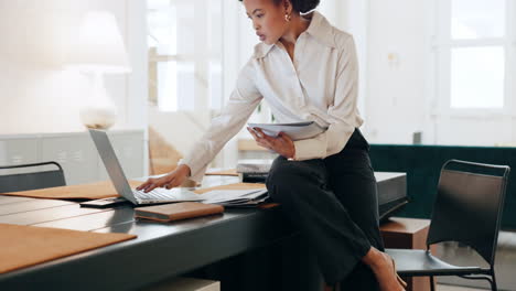Business,-black-woman-and-laptop