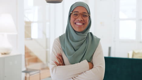 Muslim,-arms-crossed-and-portrait-of-business