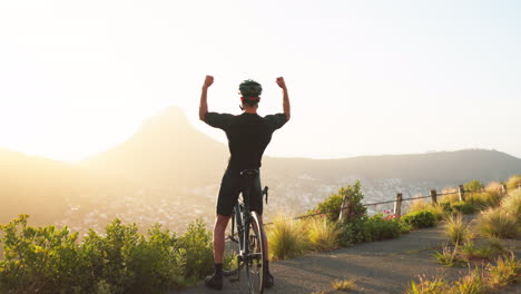Fahrrad,-Freiheit-Und-Motivation-Mit-Einem-Radfahrer