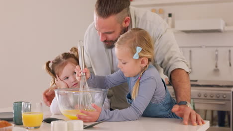 Development,-father-and-girl--in-kitchen