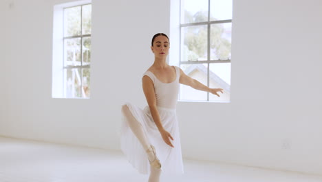 Flexible-ballet-woman-stretching-legs-in-dance