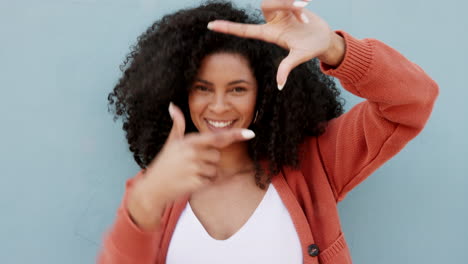 Happy,-frame-gesture-and-portrait-of-woman