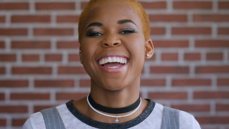 Face,-laughing-and-black-woman