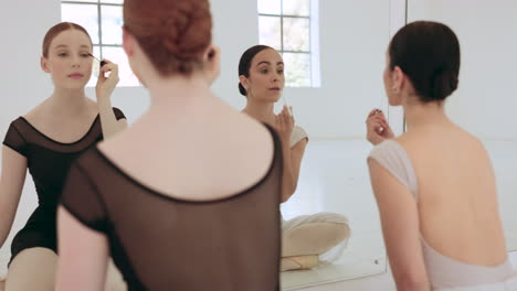 Ballet,-makeup-and-mirror-backstage-for-beauty