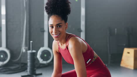 Exercise,-motivation-and-portrait-of-black-woman