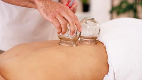 Spa,-wellness-and-cupping-with-back-of-woman