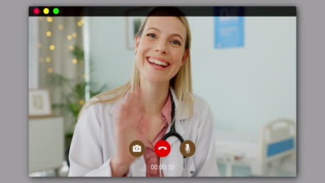 Video-call,-screen-and-doctor-consulting-online
