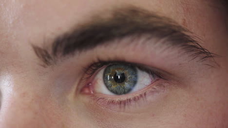Sehvermögen,-Fokus-Und-Makroaufnahme-Der-Menschlichen-Augen-Zum-Testen