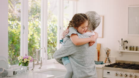 Love,-hug-and-children-with-a-grandma
