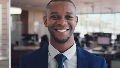 African-businessman,-office-portrait