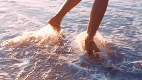 Travel,-summer-and-woman-feet-at-beach