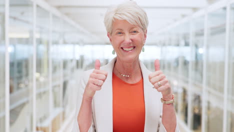 Woman,-face-or-ceo-with-thumbs-up-for-success