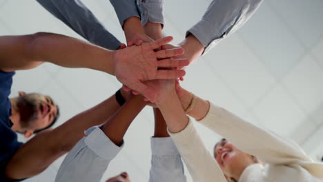Business-people,-hands-and-together-with-team