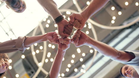 Fist-bump,-teamwork-and-business-people-doing-team