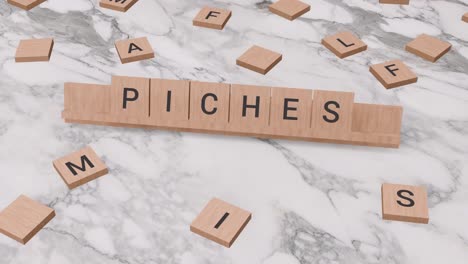 Piches-Wort-Auf-Scrabble