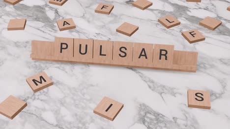 Pulsar-Wort-Auf-Scrabble