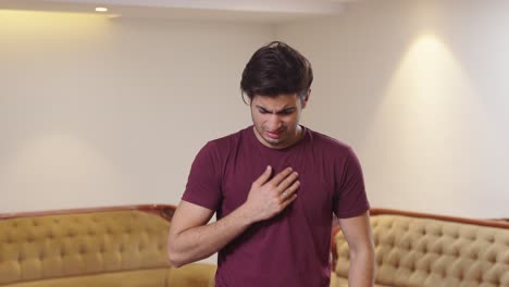 Young-Indian-man-having-chest-pain