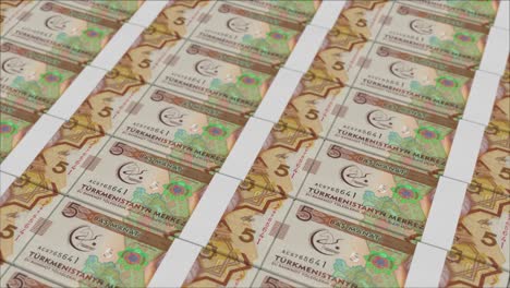 5-TURKMENISTAN-MANAT-banknotes-printed-by-a-money-press