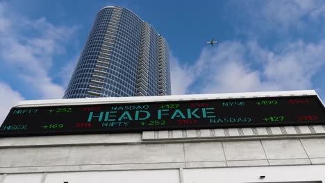 HEAD-FAKE-Stock-Market-Board