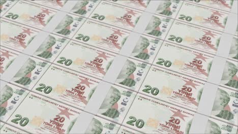 20-Billetes-De-Lira-Turca-Impresos-Por-Una-Prensa-De-Dinero
