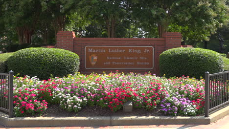 The-Martin-Luther-King-National-Historic-site-sign