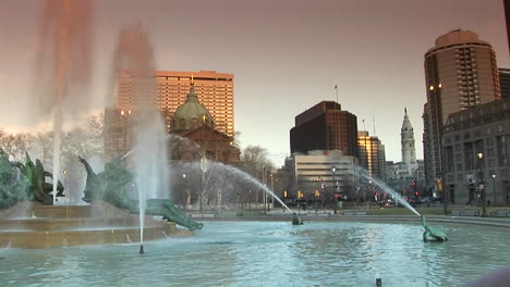 The-downtown-fountains-of-Philadelphia-with-city-hall-in-background-1