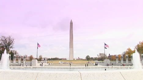 The-Washington-Monument-with-the-National-World-War-2-Memorial-foreground
