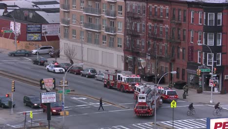 Firefighters-respond-to-an-emergency-in-Brooklyn