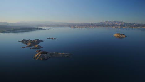 Aerial-view-of-islands-in-Lake-Mead-Nevada