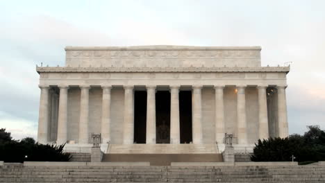 A-steady-trickle-of-tourists-visits-the-Lincoln-Memorial-in-Washington-DC