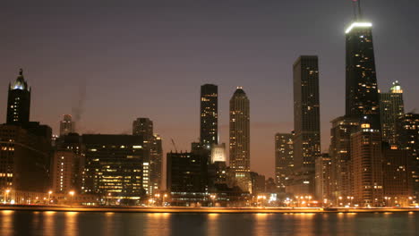 Lights-brighten-as-the-sky-darkens-in-downtown-Chicago-2
