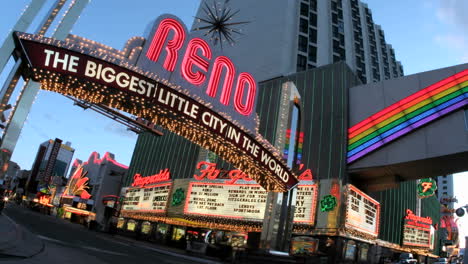 Timelapse-shot-of-traffic-passing-under-a-welcome-sign-for-Reno-Nevada-the-Biggest-Little-City-in-the-World\'s