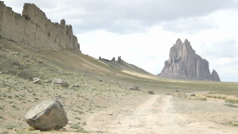 A-dirt-road-leads-to-Shiprock-monument